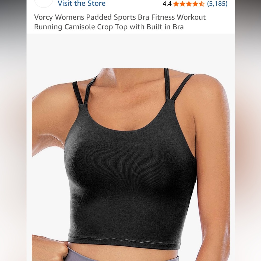 Workout tank sports bra tank top